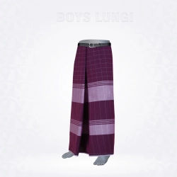 Boys Lungi-Wine Berry  Grape Purple